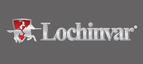 Lochinvar logo featuring armored mounted knight advancing with drawn spear